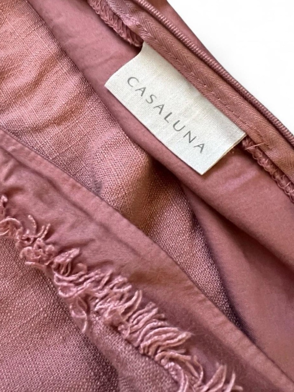 Casaluna Standard Size Pillow Sham Set in Rose - Picture 3 of 3